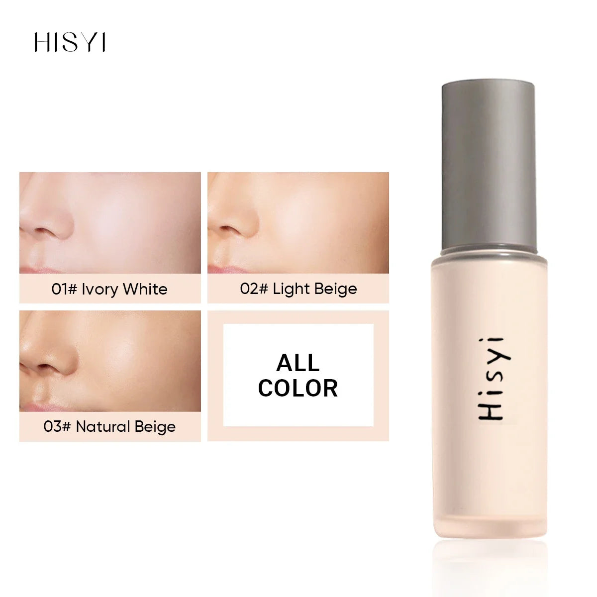 Liquid foundation naturally brightens makeup, it's not easy to get stuck. Powder isolation bb cream, plain face cream, concealer